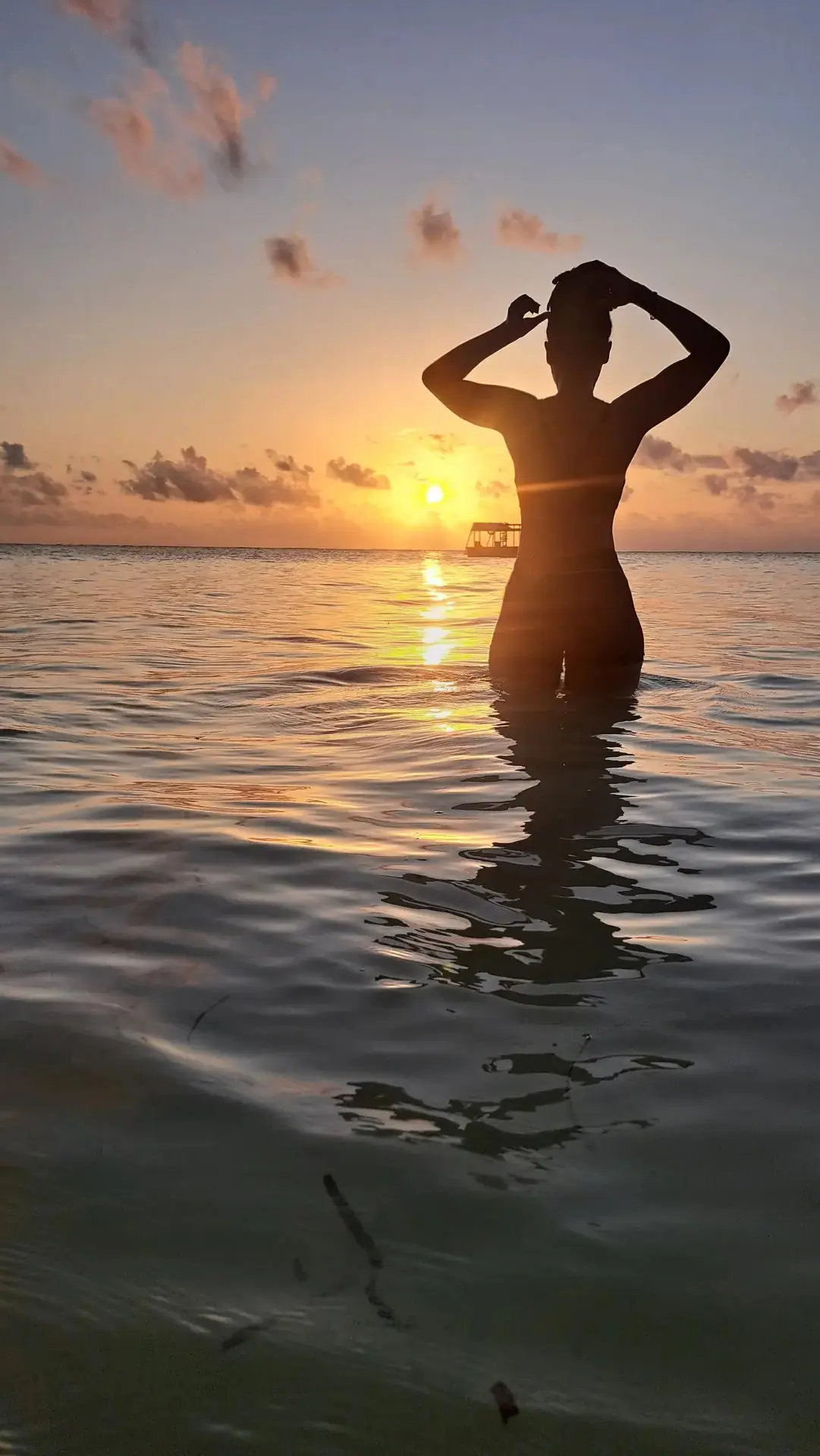 Lady on the Beach camera shoot